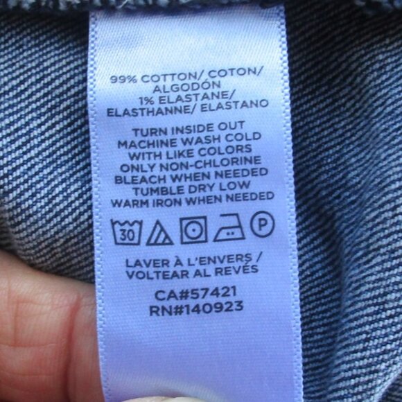 LOFT JEANS Size 16 High Rise Button Fly Skinny Denim - Picture 6 of 9